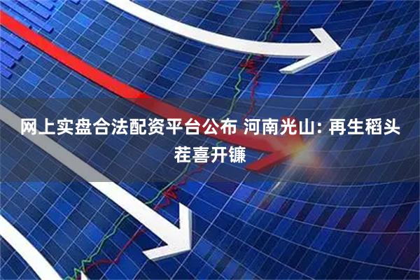 网上实盘合法配资平台公布 河南光山: 再生稻头茬喜开镰